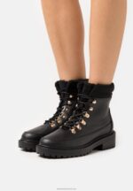 Z62T2030 Women Anna Field Winter Boot Lace-Up Ankle Boots Black