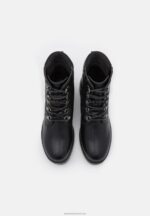 Z62T2035 Women Anna Field Wedge Ankle Boots Black - Image 6