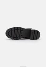 Z62T2036 Women Anna Field Leather Winter Bootie Winter Boots Black - Image 5