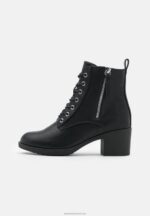 Z62T2040 Women Anna Field Lace-Up Ankle Boots Black - Image 2