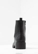 Z62T2041 Women Anna Field Comfort Lace-Up Ankle Boots Black - Image 6