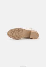 Z62T2043 Women Anna Field Lace-Up Ankle Boots Off-White - Image 5