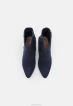 Z62T2047 Women Anna Field High Heeled Ankle Boots Dark Blue - Image 6