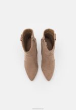 Z62T2048 Women Anna Field High Heeled Ankle Boots Taupe - Image 6