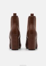 Z62T2053 Women Anna Field High Heeled Ankle Boots Cognac - Image 4