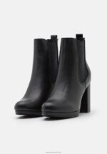 Z62T2054 Women Anna Field High Heeled Ankle Boots Black - Image 3