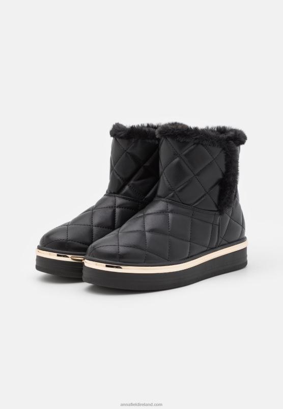 Z62T2057 Women Anna Field Winter Boot Platform Ankle Boots Black - Image 3