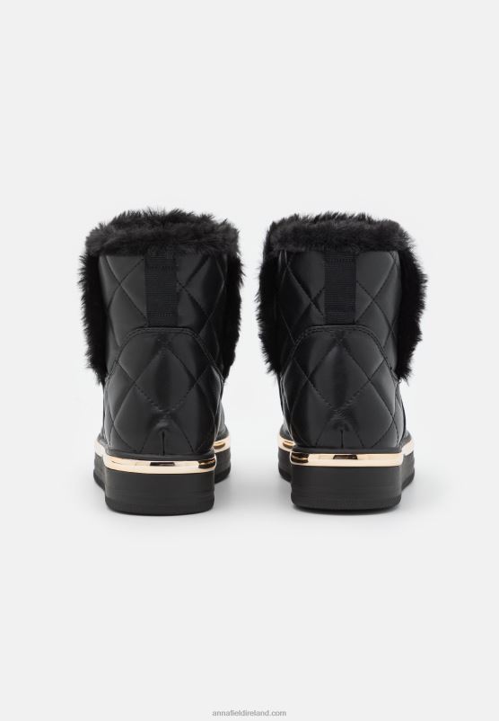 Z62T2057 Women Anna Field Winter Boot Platform Ankle Boots Black - Image 4