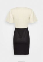 Z62T206 Women Anna Field Shift Dress Gold/Black - Image 2