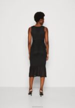 Z62T208 Women Anna Field Shift Dress Black - Image 3