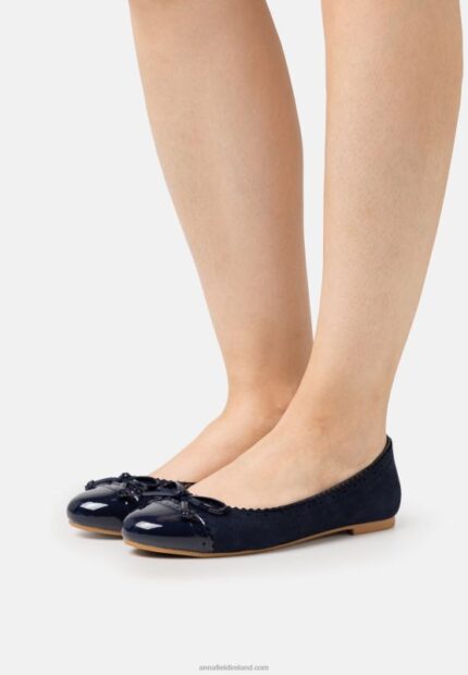 Z62T2102 Women Anna Field Ballet Pumps Dark Blue