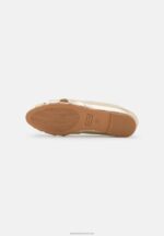 Z62T2103 Women Anna Field Peeptoe Ballet Pumps Gold - Image 5