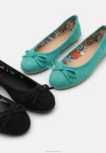 Z62T2105 Women Anna Field 2 Pack Ballet Pumps Mint/Black - Image 7