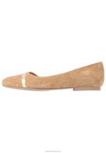 Z62T2106 Women Anna Field Leather Ballet Pumps Beige - Image 2