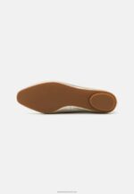 Z62T2108 Women Anna Field Leather Ballet Pumps Gold - Image 5