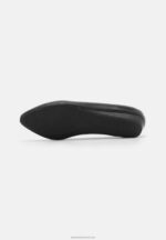 Z62T2119 Women Anna Field Leather Ballet Pumps Black - Image 5