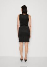 Z62T211 Women Anna Field Shift Dress Black - Image 3