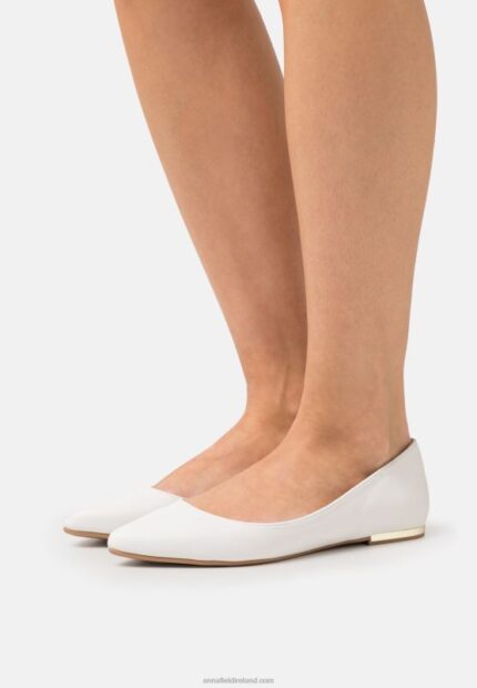 Z62T2122 Women Anna Field Ballet Pumps White
