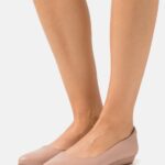 Z62T2128 Women Anna Field Leather Ballet Pumps Light Pink