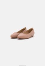 Z62T2128 Women Anna Field Leather Ballet Pumps Light Pink - Image 3