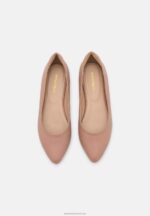 Z62T2128 Women Anna Field Leather Ballet Pumps Light Pink - Image 6