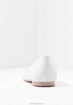 Z62T2135 Women Anna Field Leather Ballerinas Ballet Pumps White - Image 6