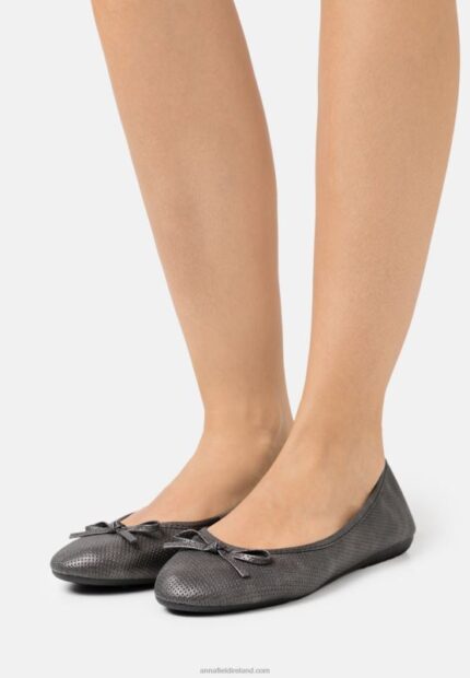 Z62T2138 Women Anna Field 2 Pack Ballet Pumps Black/Yellow