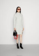 Z62T213 Women Anna Field Jumper Dress Mottled Light Grey - Image 2