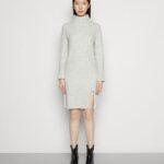 Z62T213 Women Anna Field Jumper Dress Mottled Light Grey