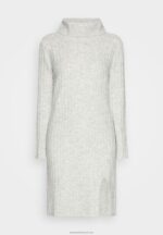 Z62T213 Women Anna Field Jumper Dress Mottled Light Grey - Image 5
