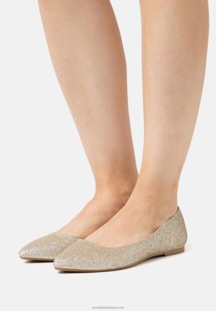 Z62T2146 Women Anna Field Ballet Pumps Gold