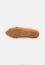 Z62T2153 Women Anna Field Peeptoe Ballet Pumps Orange - Image 5