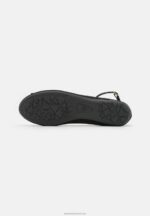 Z62T2157 Women Anna Field Ankle Strap Ballet Pumps Black - Image 5