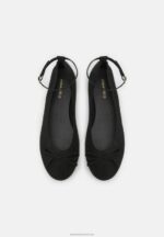 Z62T2157 Women Anna Field Ankle Strap Ballet Pumps Black - Image 6