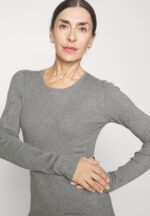 Z62T215 Women Anna Field Jumper Dress Mottled Light Grey/Black - Image 4