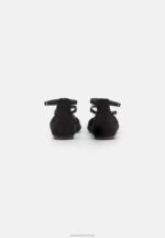 Z62T2160 Women Anna Field Ankle Strap Ballet Pumps Black - Image 3