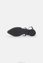 Z62T2160 Women Anna Field Ankle Strap Ballet Pumps Black - Image 4