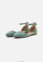 Z62T2161 Women Anna Field Ankle Strap Ballet Pumps Mint - Image 3