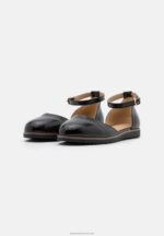 Z62T2163 Women Anna Field Comfort Ankle Strap Ballet Pumps Black - Image 3