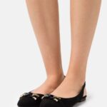 Z62T2172 Women Anna Field Ankle Strap Ballet Pumps Black