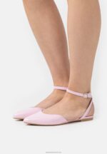 Z62T2177 Women Anna Field Ankle Strap Ballet Pumps Pink