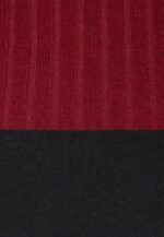 Z62T217 Women Anna Field Crew Ausschnitt Ripp Top Bodycon Mini Strickkleid Shift Dress Dark Red/Black - Image 3