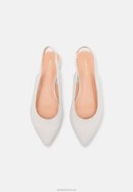 Z62T2181 Women Anna Field Slingback Ballet Pumps White - Image 6