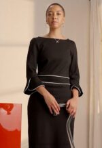 Z62T218 Women Anna Field Shift Dress Black - Image 2