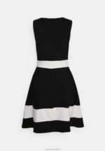 Z62T219 Women Anna Field Shift Dress Black/White - Image 2
