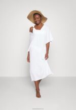 Z62T222 Women Anna Field V Front Beach Dress Maxi Dress Weiss - Image 2