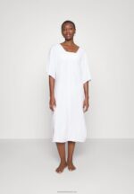 Z62T222 Women Anna Field V Front Beach Dress Maxi Dress Weiss