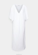 Z62T222 Women Anna Field V Front Beach Dress Maxi Dress Weiss - Image 5