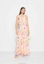 Z62T223 Women Anna Field Maxi Dress White/Pink - Image 2