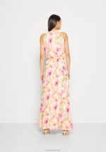 Z62T223 Women Anna Field Maxi Dress White/Pink - Image 3